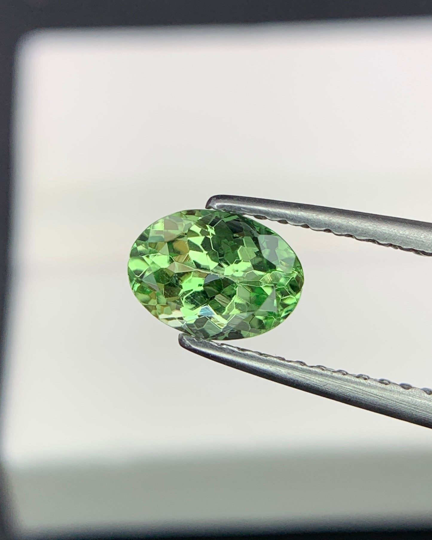 Natural Tsavorite Garnet 0.88 Carat 6.8x4.9 MM Oval Shape Faceted Gemstone