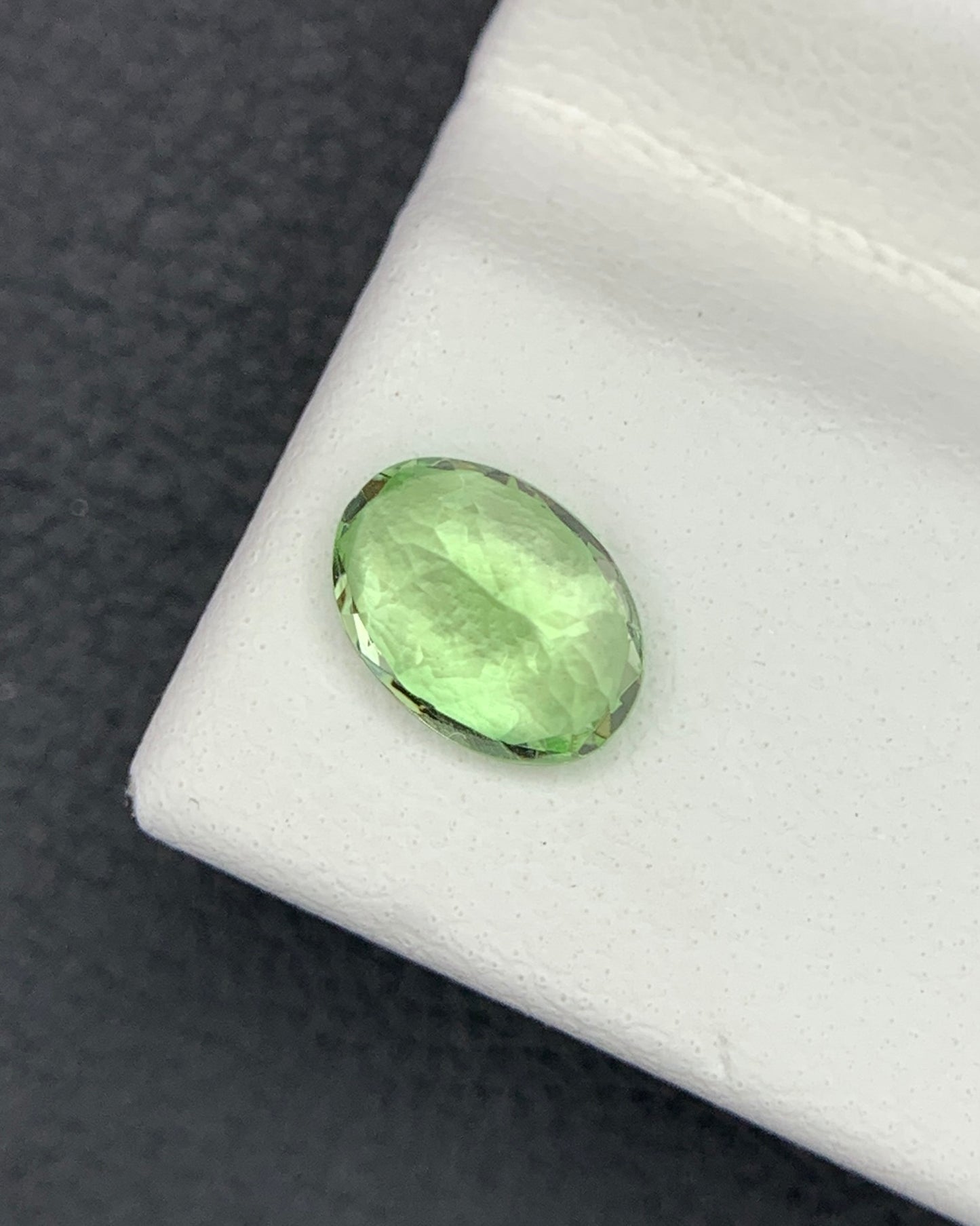 Natural Tsavorite Garnet 0.88 Carat 6.8x4.9 MM Oval Shape Faceted Gemstone