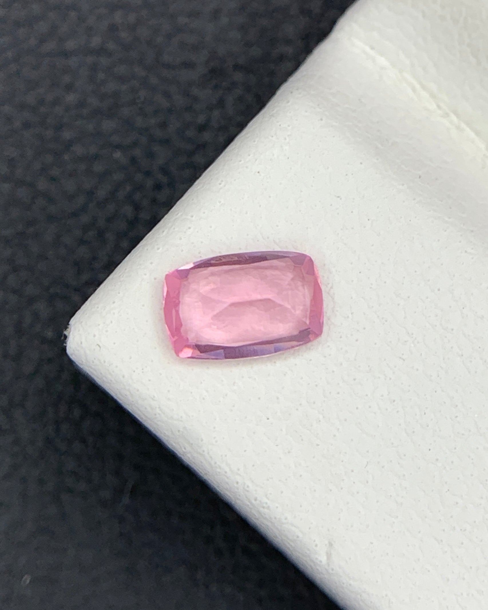 Natural Opalescent Spinel 0.45 Carat 5.9x3.9 MM Cushion Shape Faceted Gemstone 
