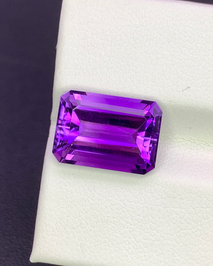 Natural Purple Amethyst 6.03 Carat 13x9.2 MM Octagon Shape Faceted Gemstone 