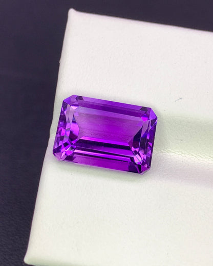 Natural Purple Amethyst 6.03 Carat 13x9.2 MM Octagon Shape Faceted Gemstone 