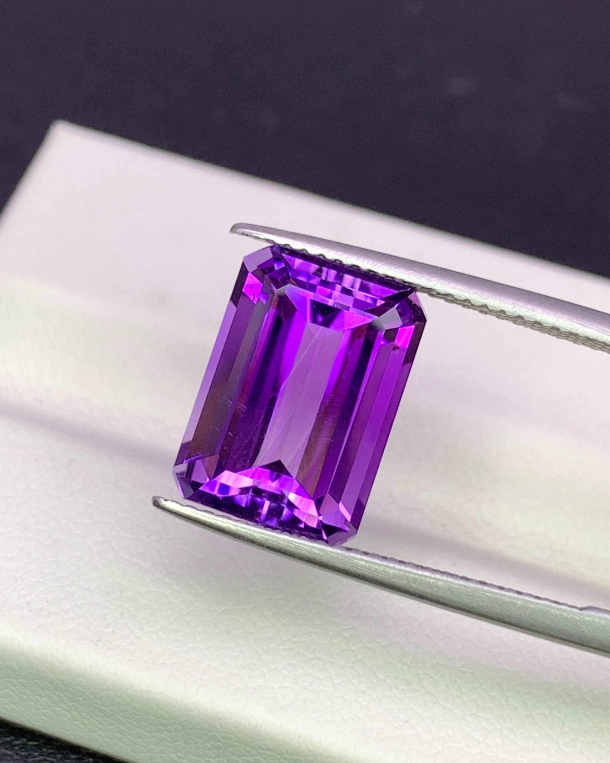 Natural Purple Amethyst 6.03 Carat 13x9.2 MM Octagon Shape Faceted Gemstone 