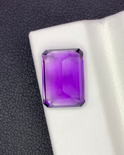 Natural Purple Amethyst 6.03 Carat 13x9.2 MM Octagon Shape Faceted Gemstone 