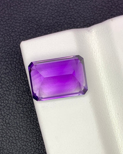 Natural Purple Amethyst 6.03 Carat 13x9.2 MM Octagon Shape Faceted Gemstone 