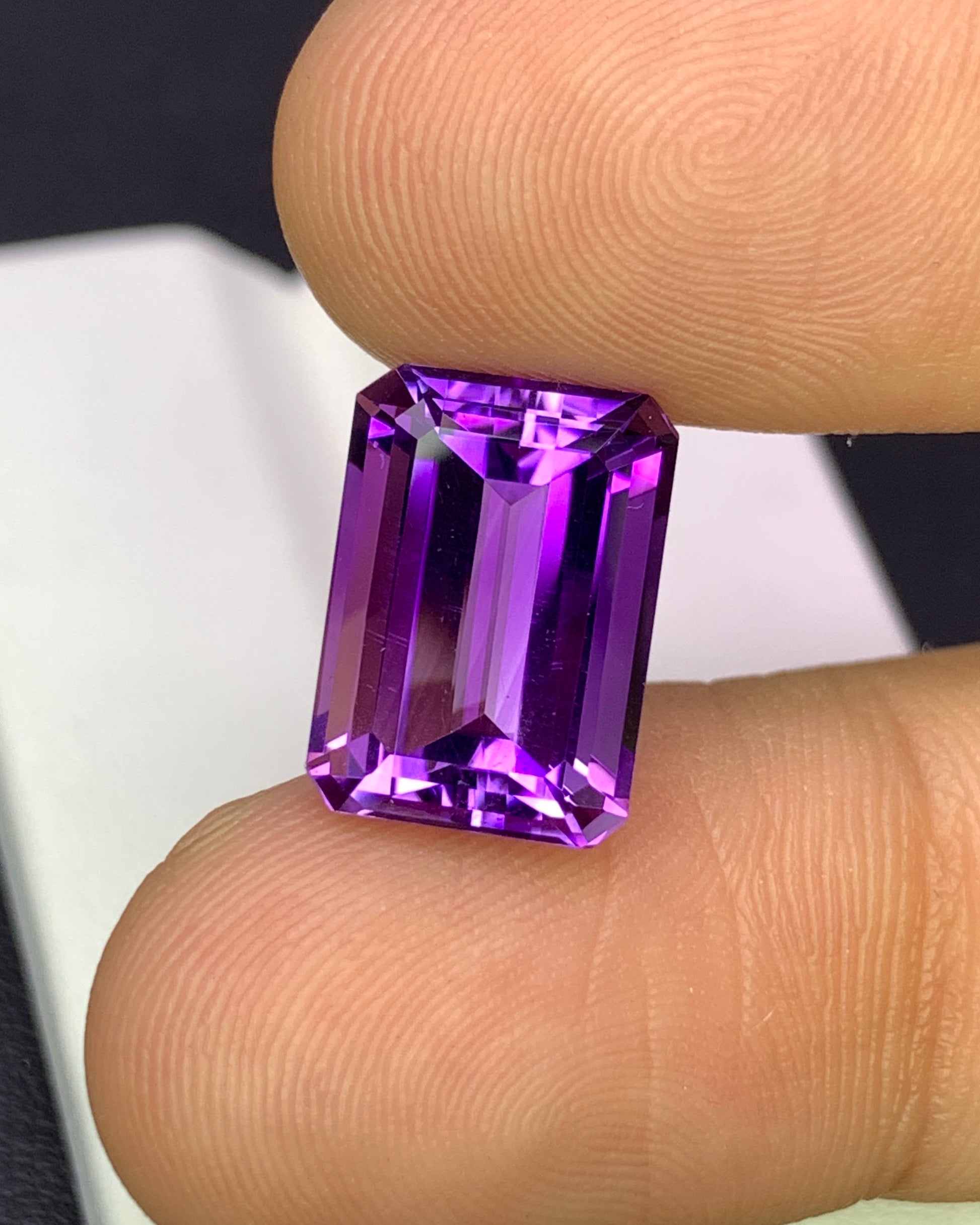 Natural Purple Amethyst 6.03 Carat 13x9.2 MM Octagon Shape Faceted Gemstone 