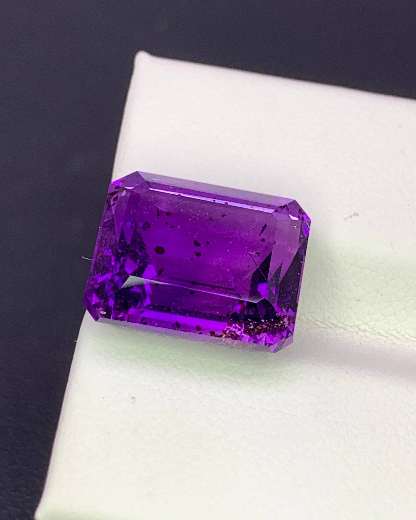 Natural Amethyst Super Seven 9.75 Carat 13.7x11.5 MM Octagon Shape Faceted Gemstone