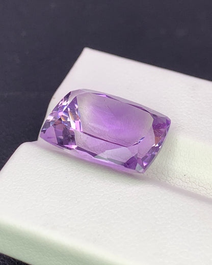Natural Rutile in Amethyst Hair Like Rutile 11.03 Carat 16.2x12.1 MM Cushion Shape Faceted Gemstone 