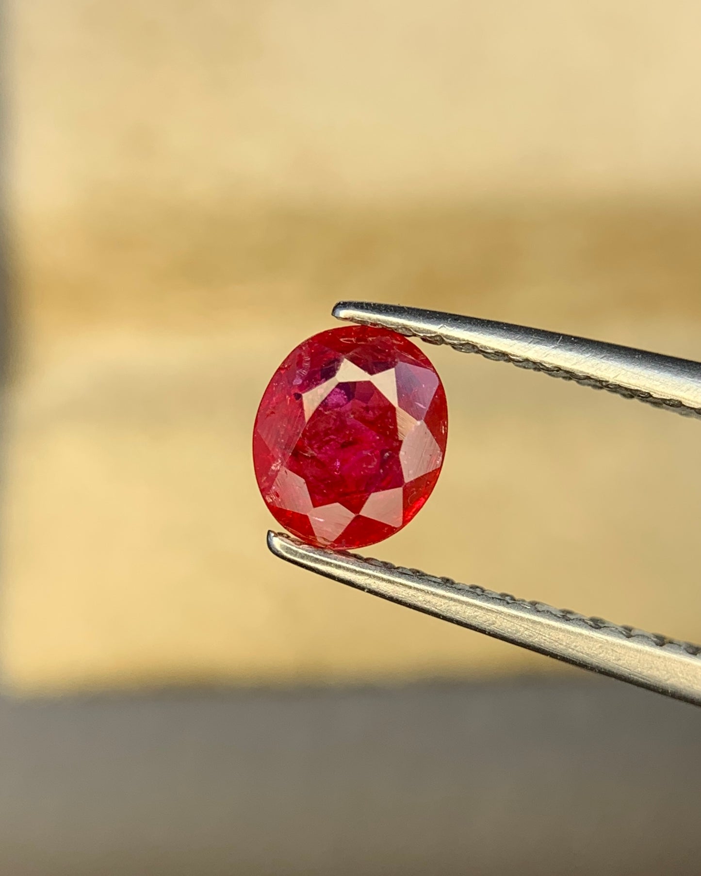 Natural Ruby 0.85 Carat 6x5 MM Oval Shape Faceted Gemstone