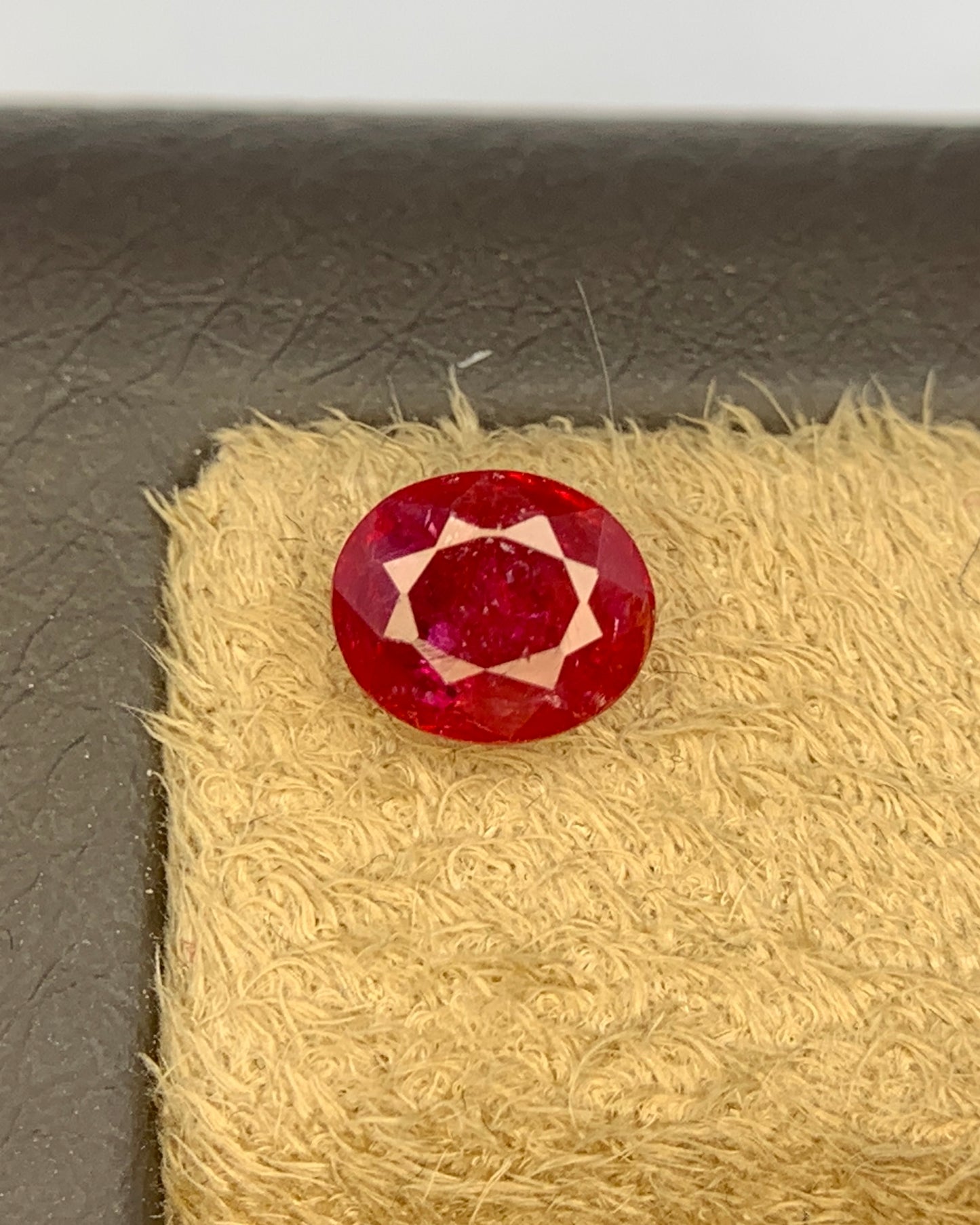 Natural Ruby 0.85 Carat 6x5 MM Oval Shape Faceted Gemstone