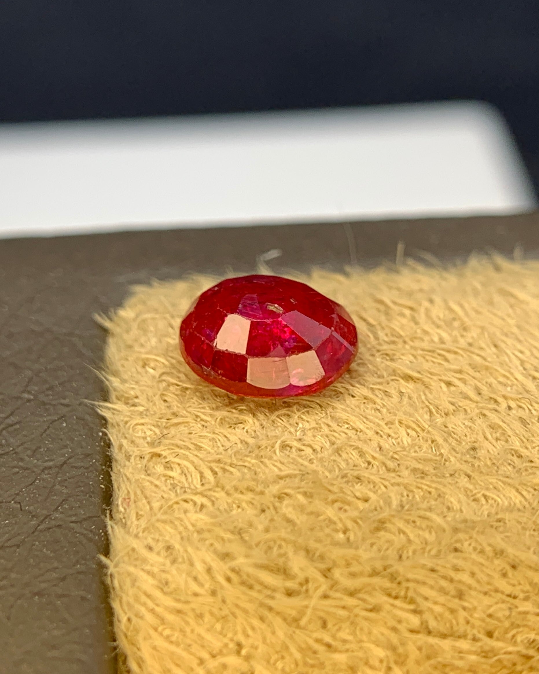Natural Ruby 0.85 Carat 6x5 MM Oval Shape Faceted Gemstone