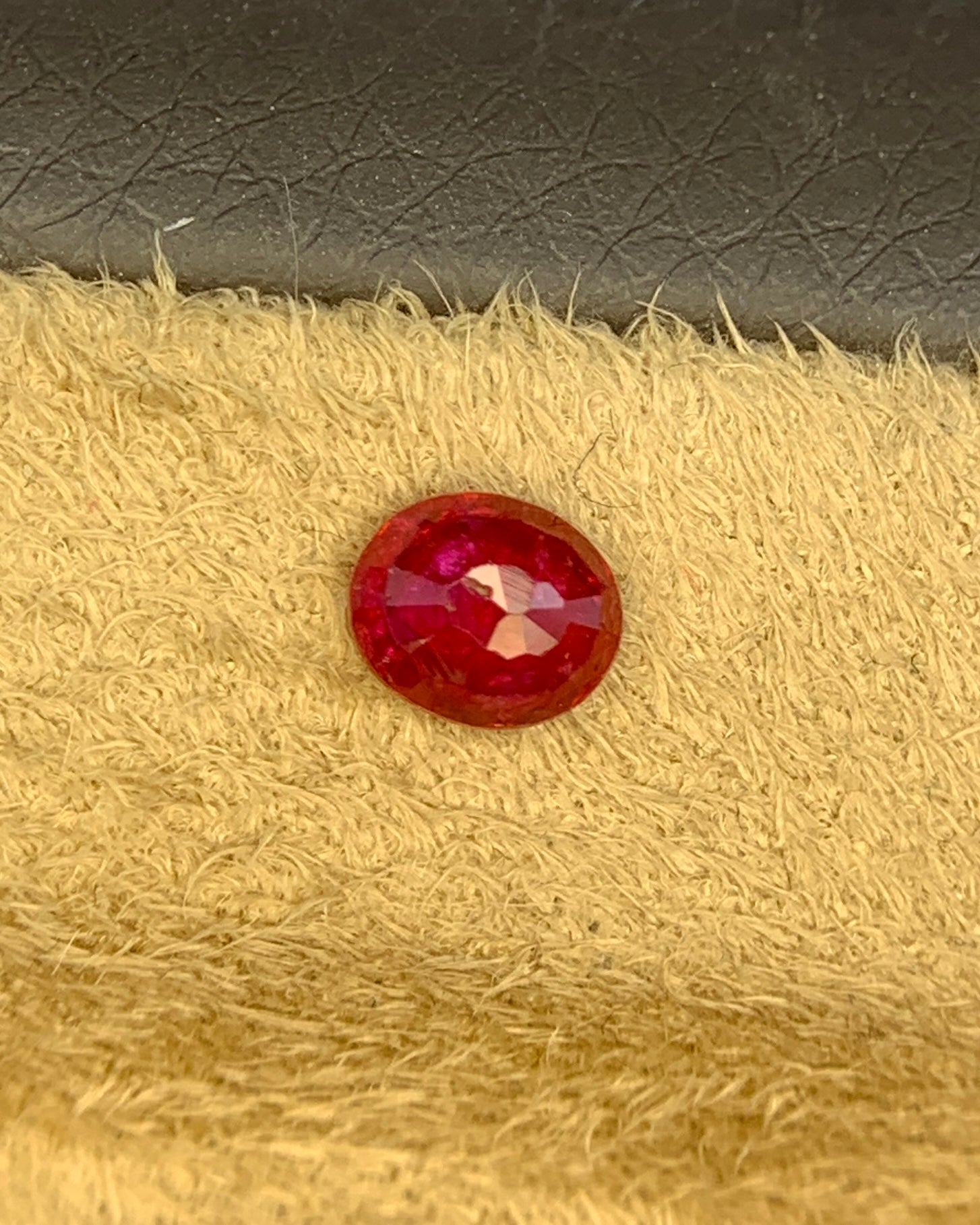 Natural Ruby 0.85 Carat 6x5 MM Oval Shape Faceted Gemstone