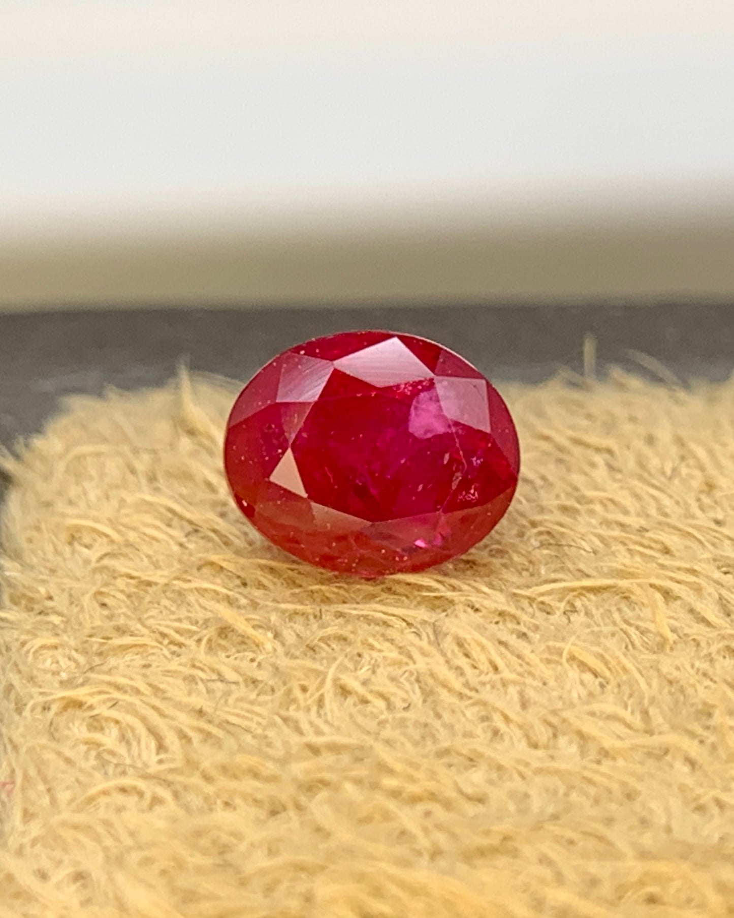 Natural Ruby 0.57 Carat 5x4 MM Oval Shape Faceted Gemstone 