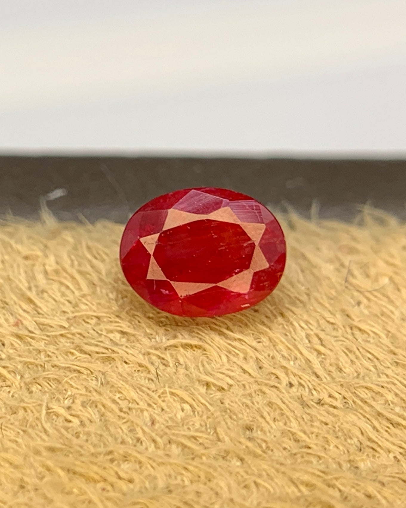 Natural Ruby 0.61 Carat 5.3x4.3 MM Oval Shape Faceted Gemstone 