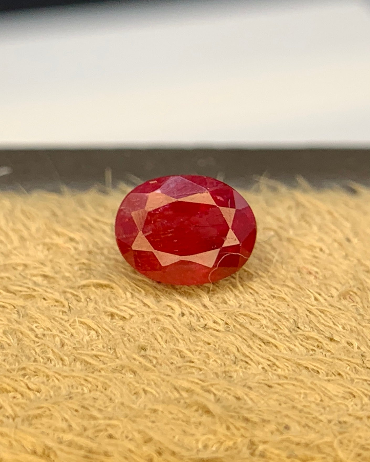 Natural Ruby 0.61 Carat 5.3x4.3 MM Oval Shape Faceted Gemstone 