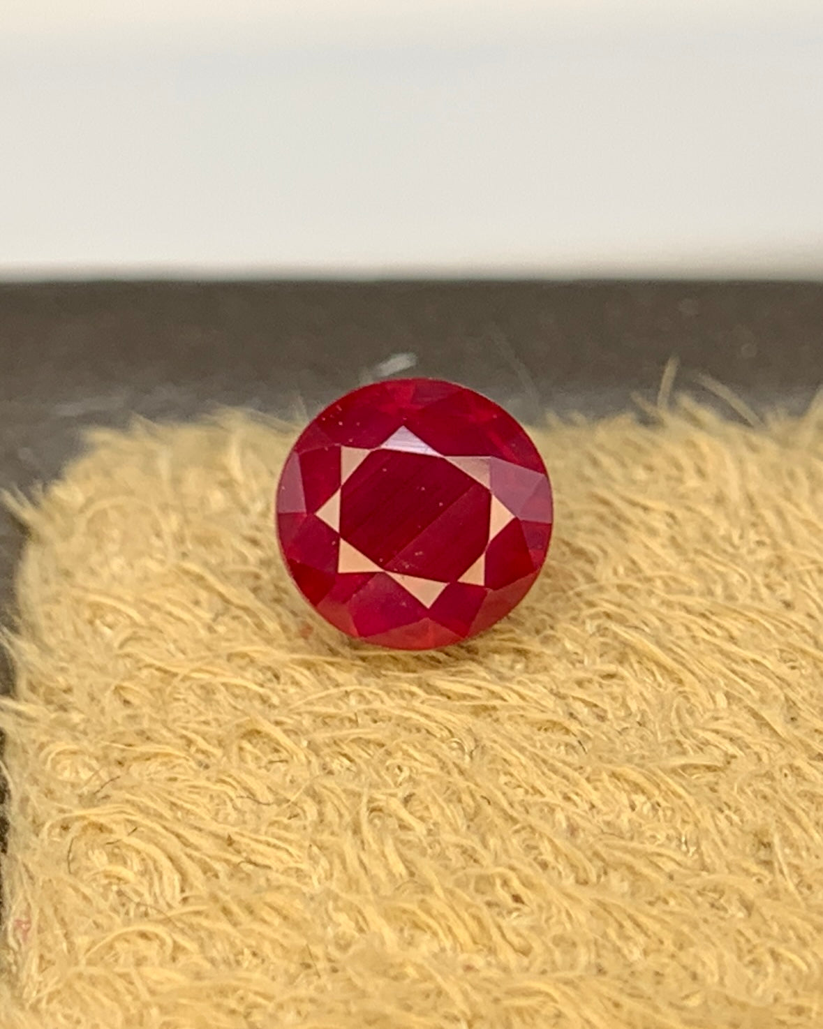 Natural Ruby 0.49 Carat 4.4x4.4 MM Round Shape Faceted Gemstone 