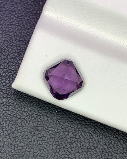 Natural Purple Spinel 2.12 Carat 7.5x7.4 MM Cushion Shape Faceted Gemstone
