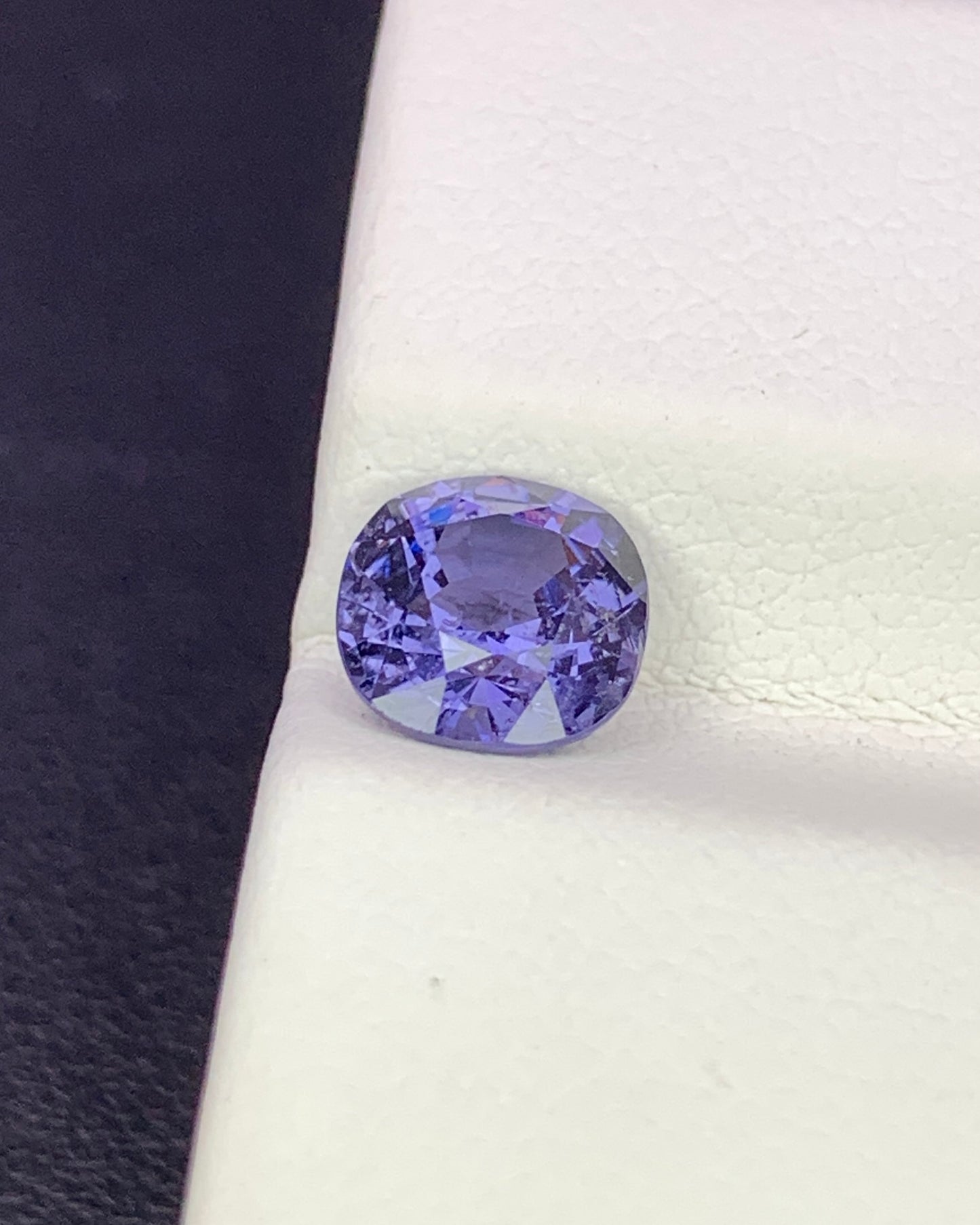 Natural Purple Spinel 1.51 Carat 6.8x6.8 MM Cushion Shape Faceted Gemstone 