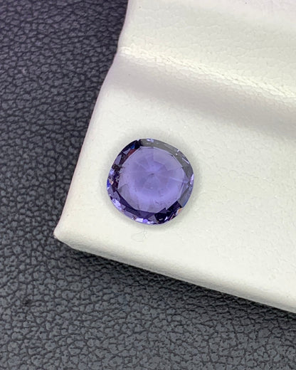 Natural Purple Spinel 1.51 Carat 6.8x6.8 MM Cushion Shape Faceted Gemstone 