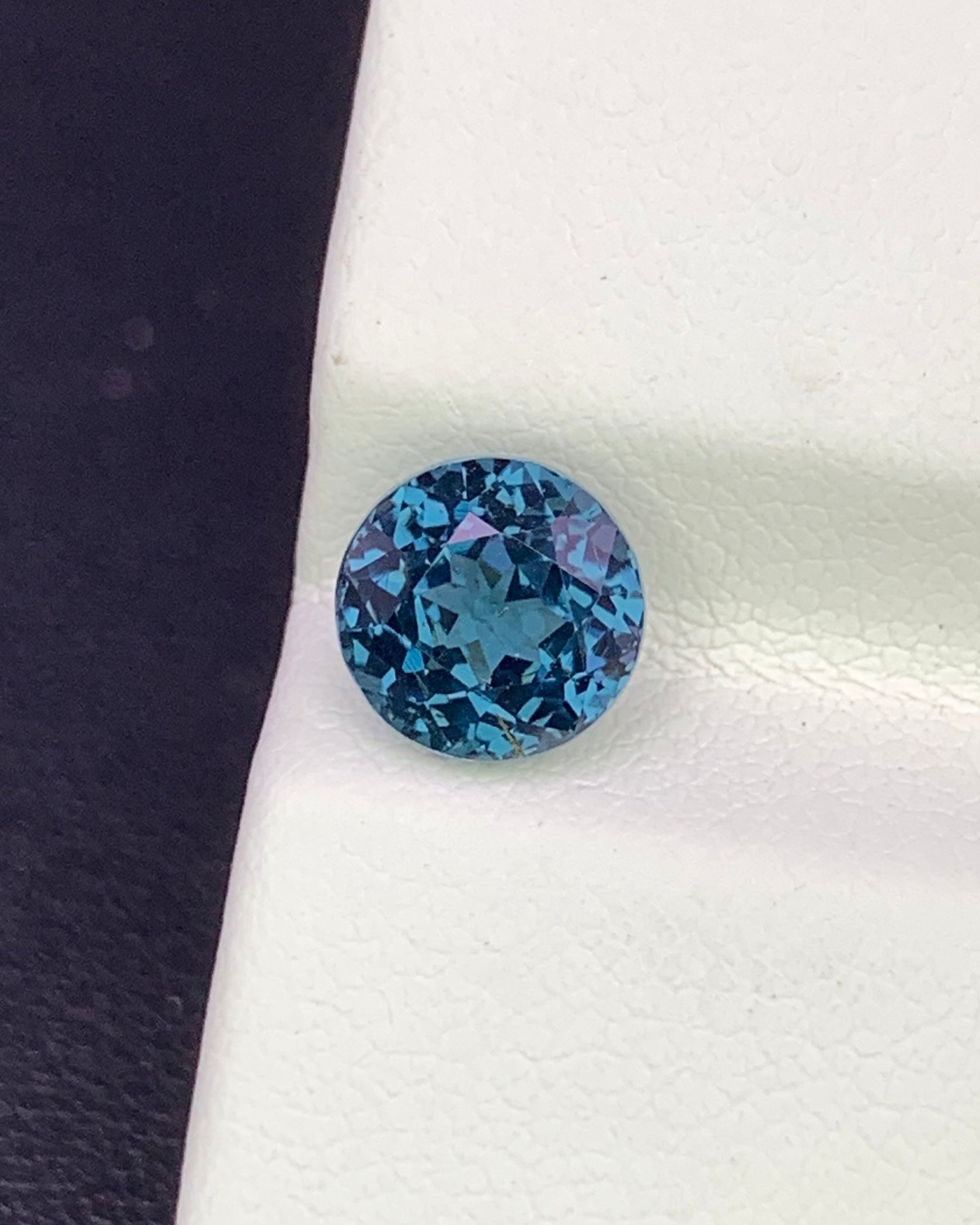 Natural Cobalt Blue Spinel 2.10 Carat 7x7 MM Round Shape Faceted Gemstone 