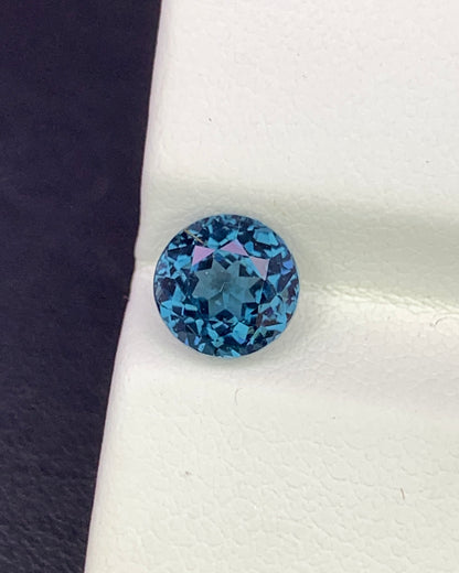 Natural Cobalt Blue Spinel 2.10 Carat 7x7 MM Round Shape Faceted Gemstone 