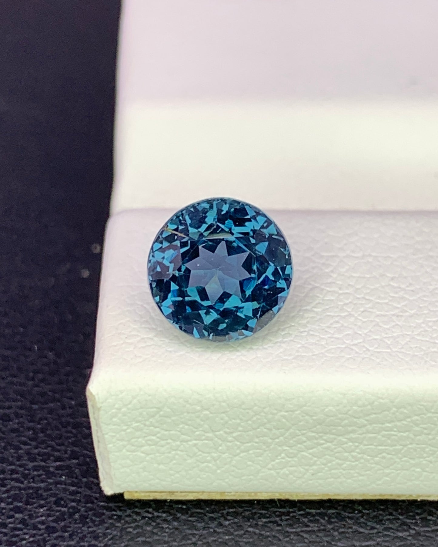 Natural Cobalt Blue Spinel 2.10 Carat 7x7 MM Round Shape Faceted Gemstone 
