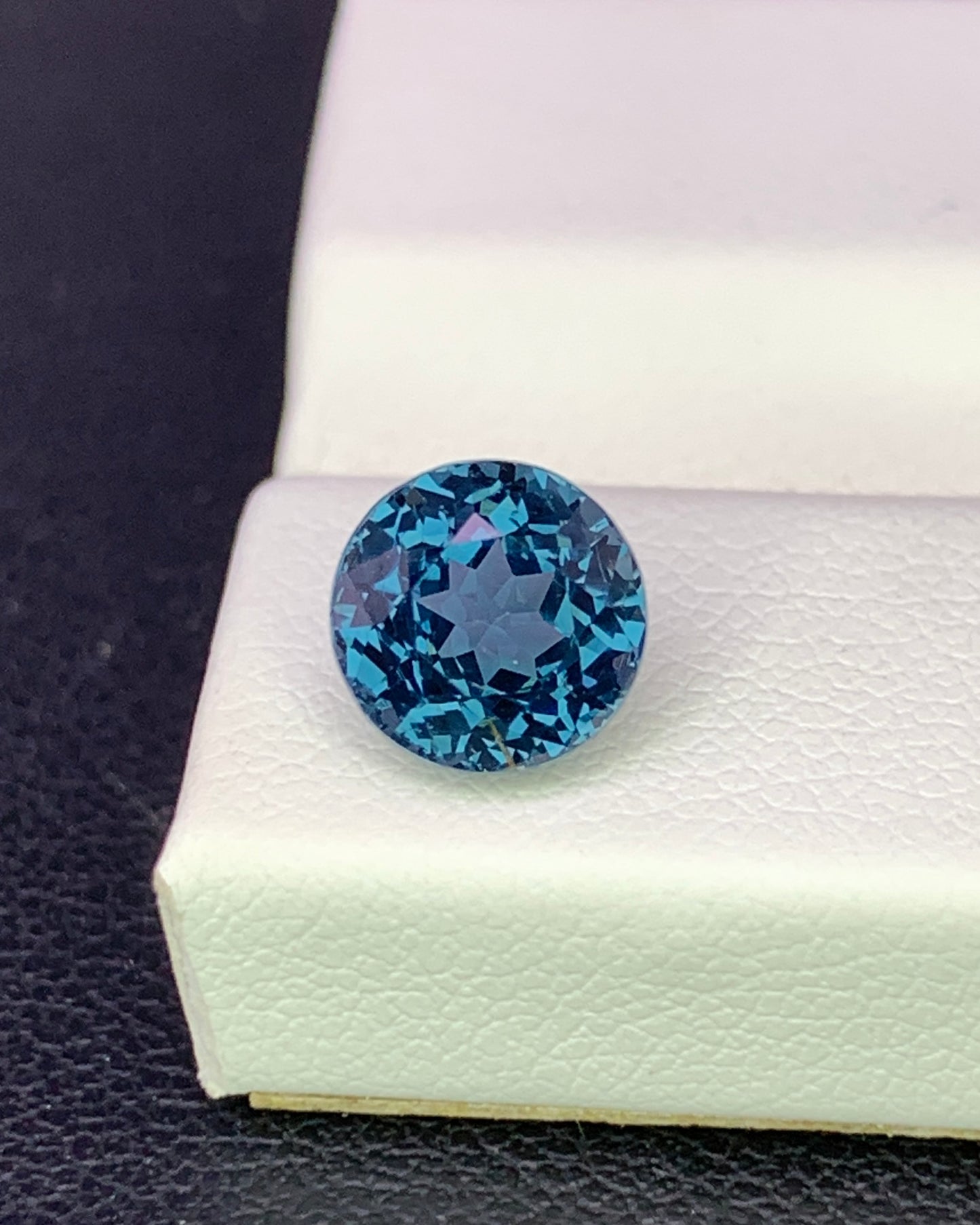 Natural Cobalt Blue Spinel 2.10 Carat 7x7 MM Round Shape Faceted Gemstone 