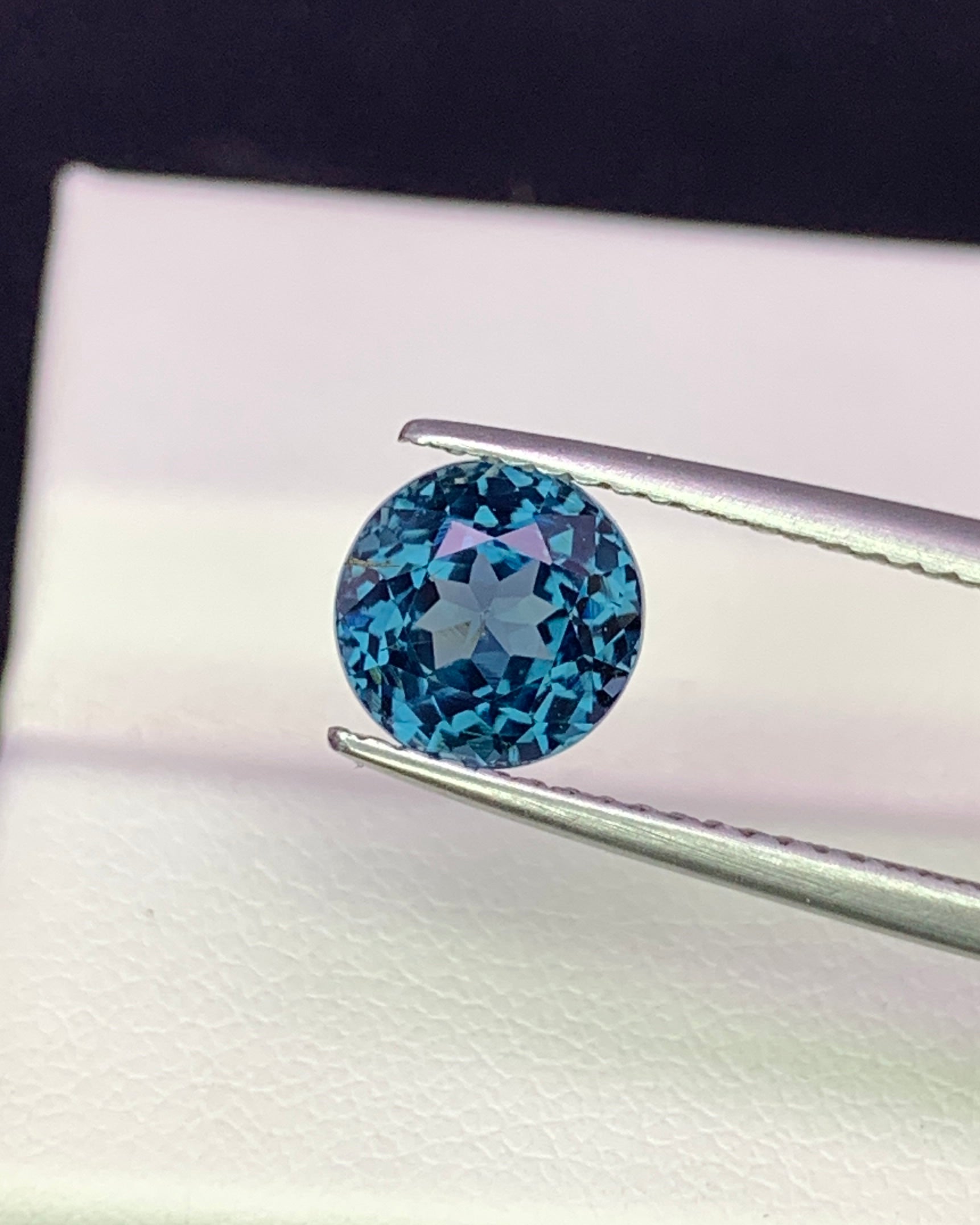 Natural Cobalt Blue Spinel 2.10 Carat 7x7 MM Round Shape Faceted Gemstone 