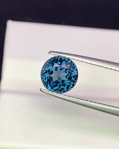 Natural Cobalt Blue Spinel 2.10 Carat 7x7 MM Round Shape Faceted Gemstone 