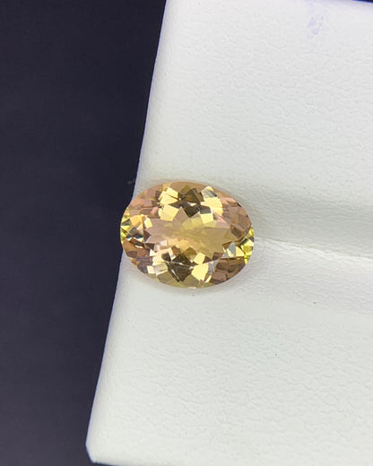 Natural Bi Color Tourmaline 1.79 Carat 9x7 MM Oval Shape Faceted Gemstone