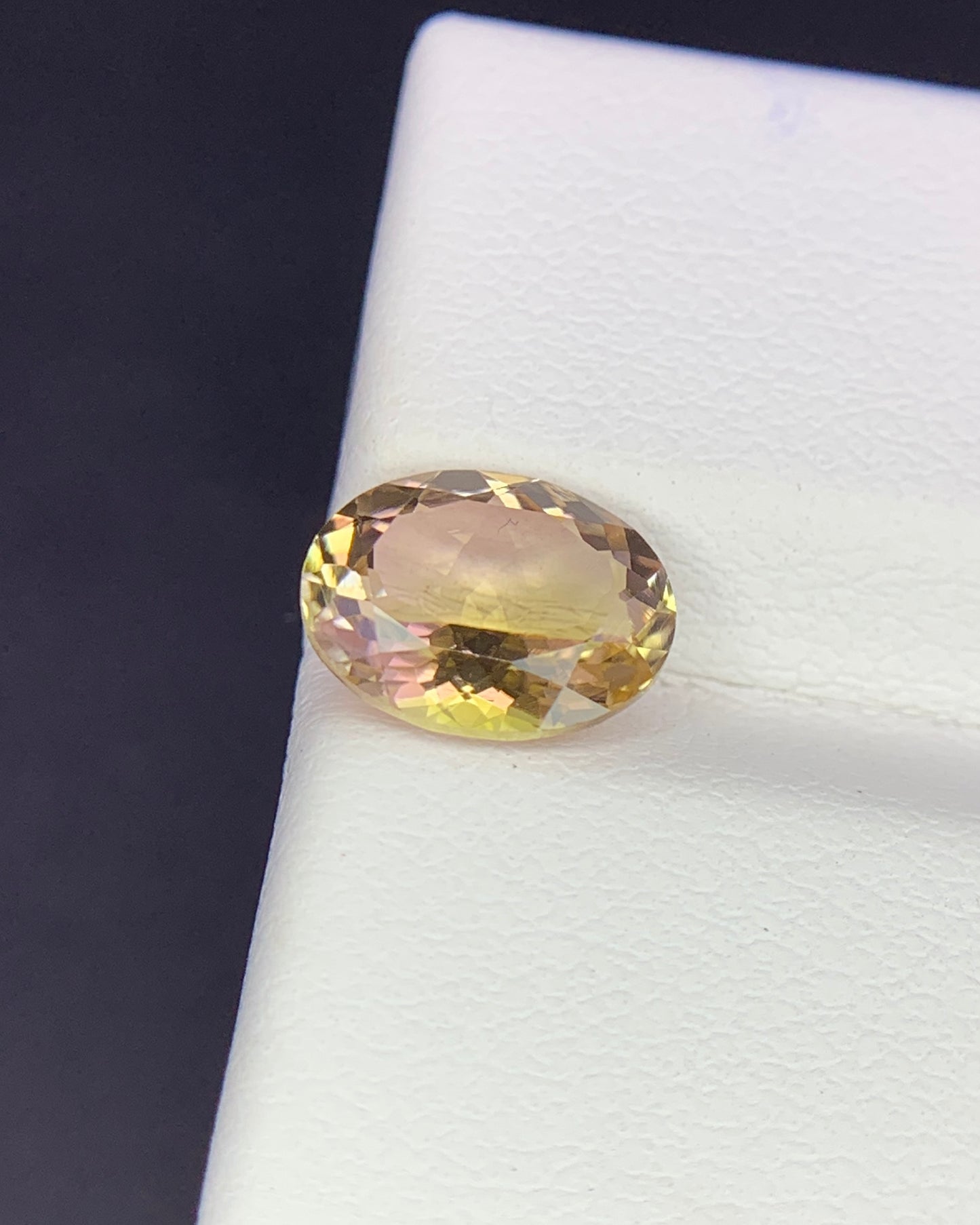 Natural Bi Color Tourmaline 1.79 Carat 9x7 MM Oval Shape Faceted Gemstone