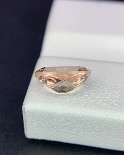 Natural Bi Color Tourmaline 1.79 Carat 9x7 MM Oval Shape Faceted Gemstone