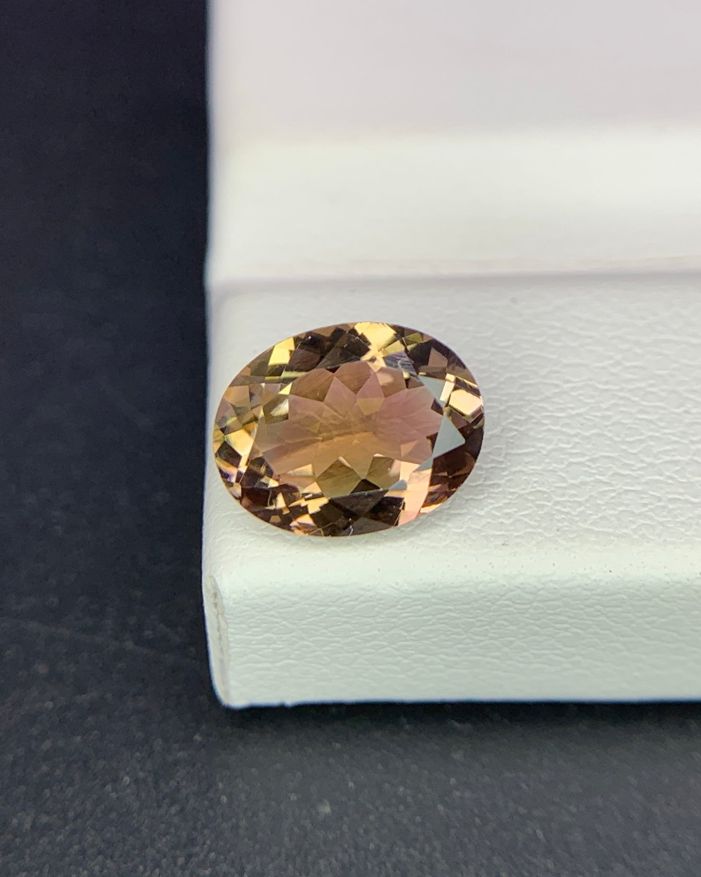 Natural Flawless Bi Color Tourmaline 1.77 Carat 9x7 MM Oval Shape Faceted Gemstone