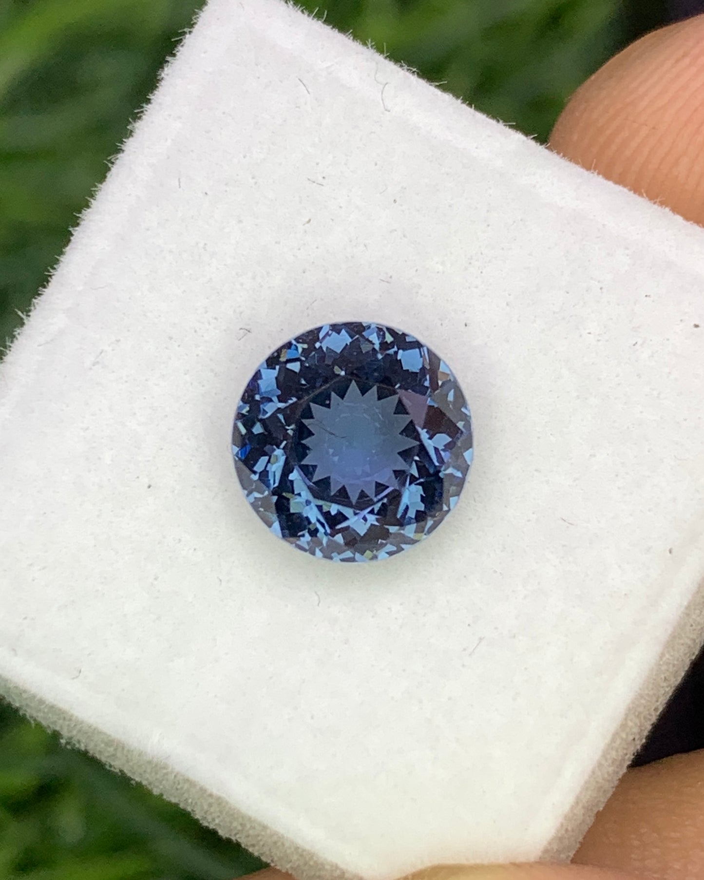 Natural Blue Spinel 2.72 Carat 8.1x8.1 MM Round Shape Faceted Gemstone 