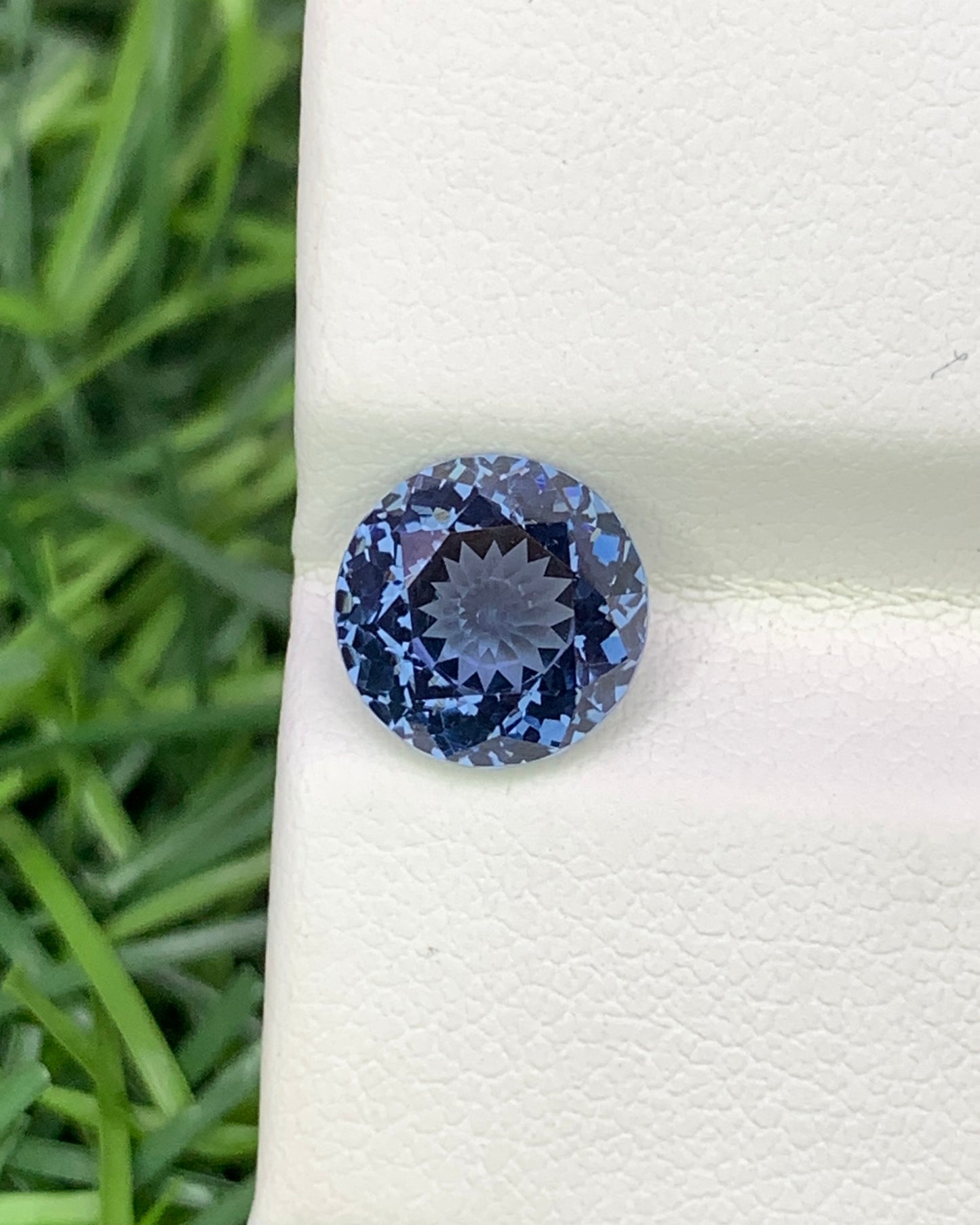 Natural Blue Spinel 2.72 Carat 8.1x8.1 MM Round Shape Faceted Gemstone 