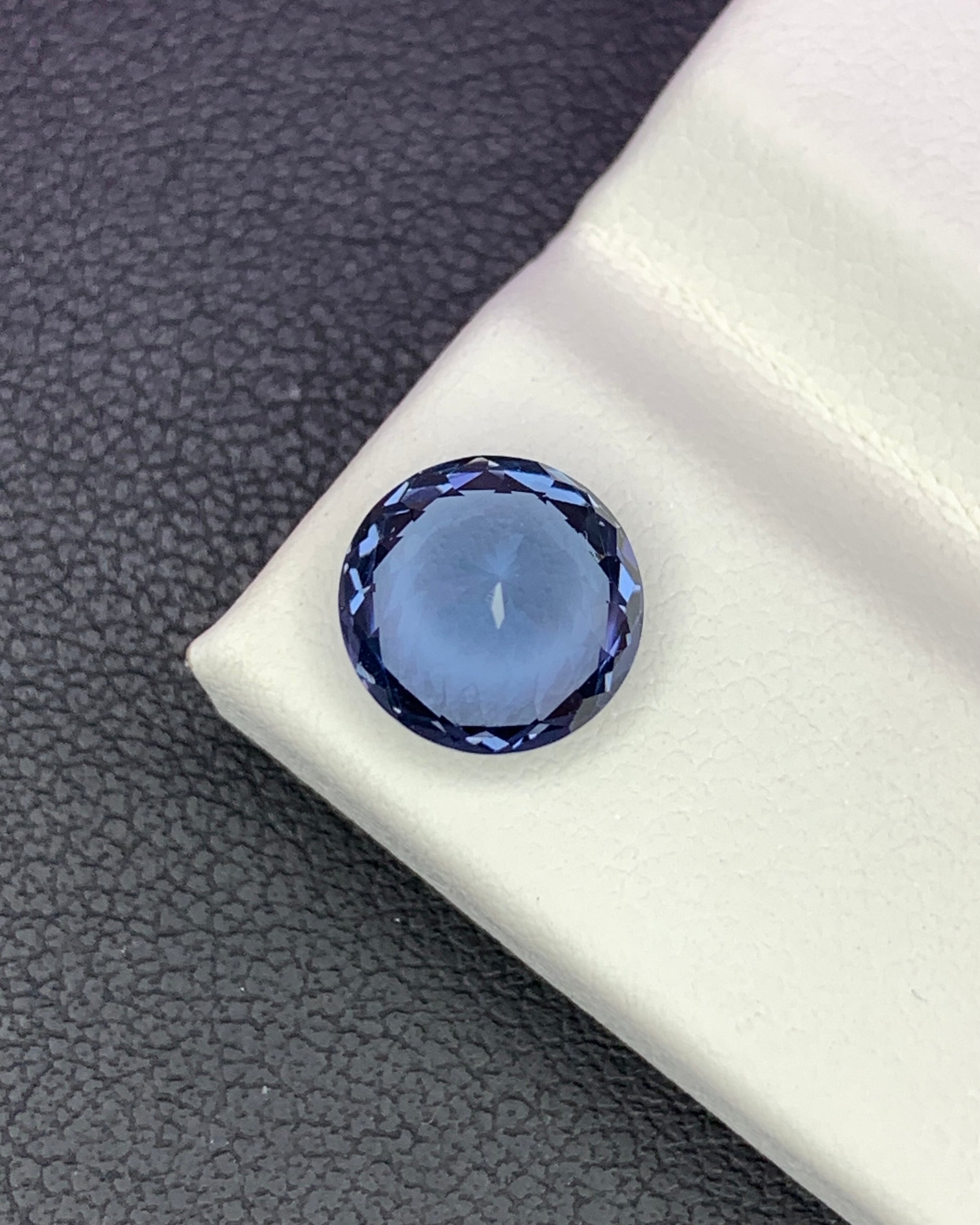 Natural Blue Spinel 2.72 Carat 8.1x8.1 MM Round Shape Faceted Gemstone 