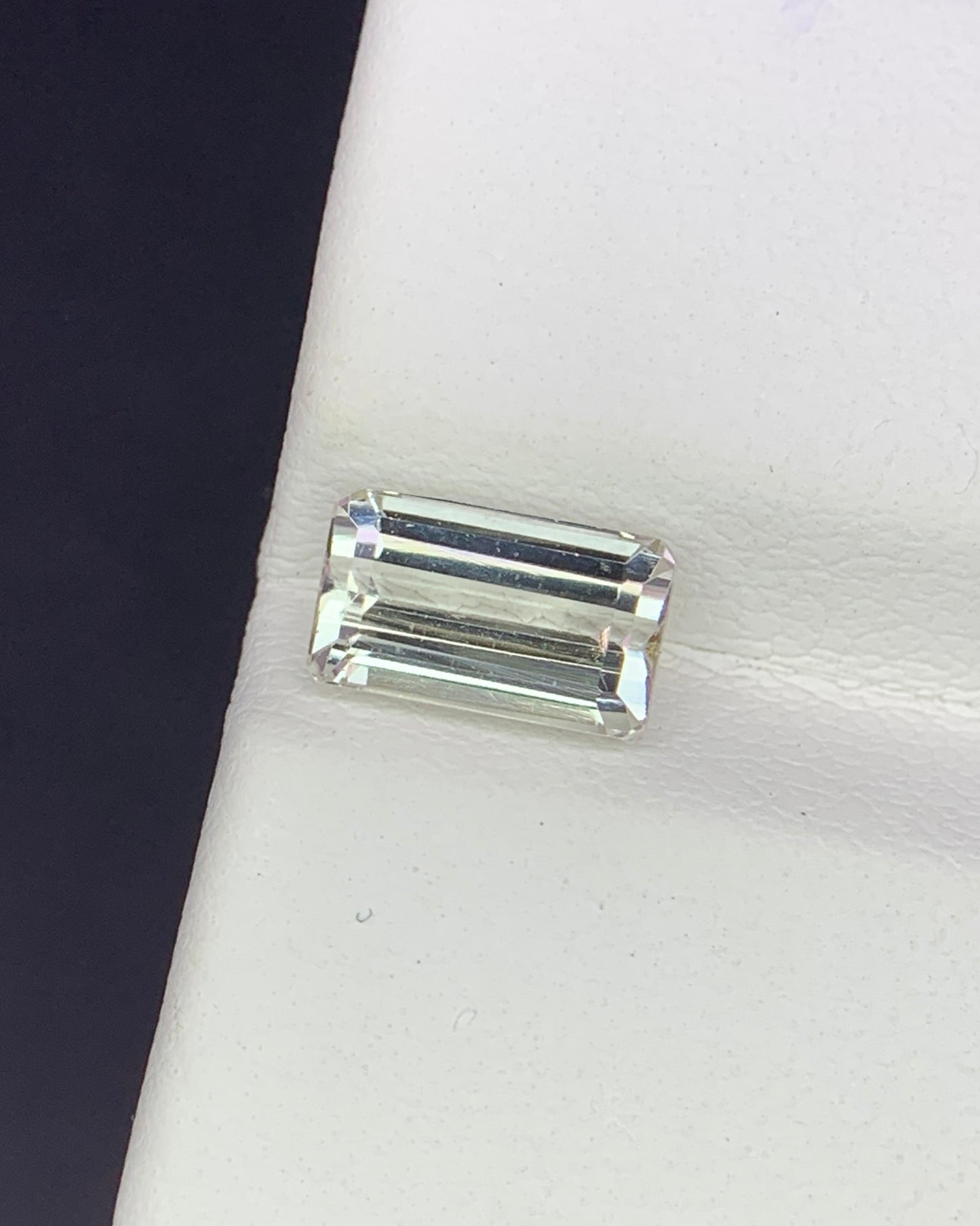 Natural Achroite Tourmaline 1.50 Carat 8.1x4.7 MM Octagon Shape Faceted Gemstone 