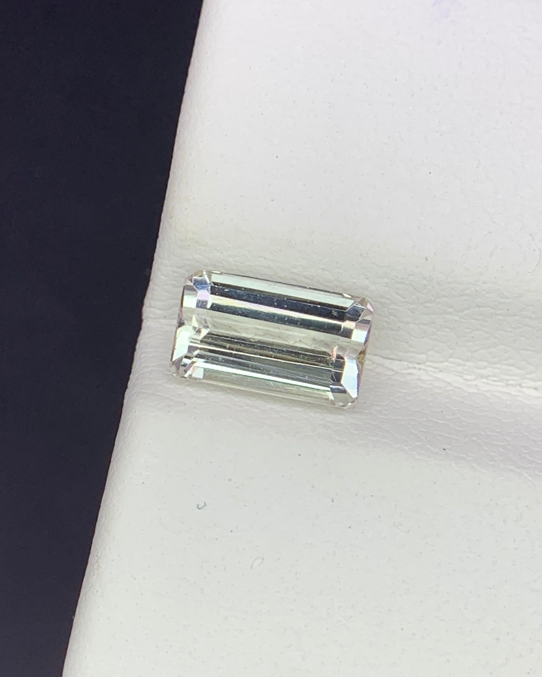 Natural Achroite Tourmaline 1.50 Carat 8.1x4.7 MM Octagon Shape Faceted Gemstone 