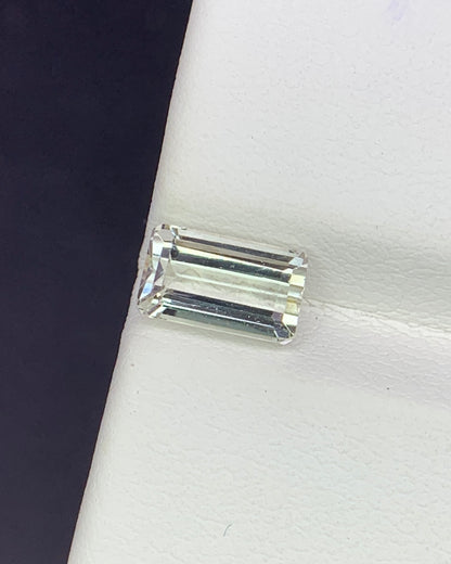 Natural Achroite Tourmaline 1.50 Carat 8.1x4.7 MM Octagon Shape Faceted Gemstone 