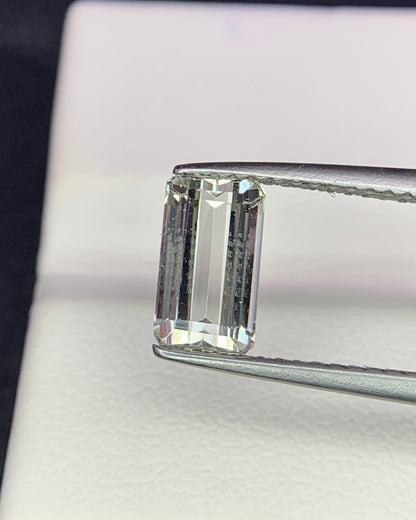 Natural Achroite Tourmaline 1.50 Carat 8.1x4.7 MM Octagon Shape Faceted Gemstone 