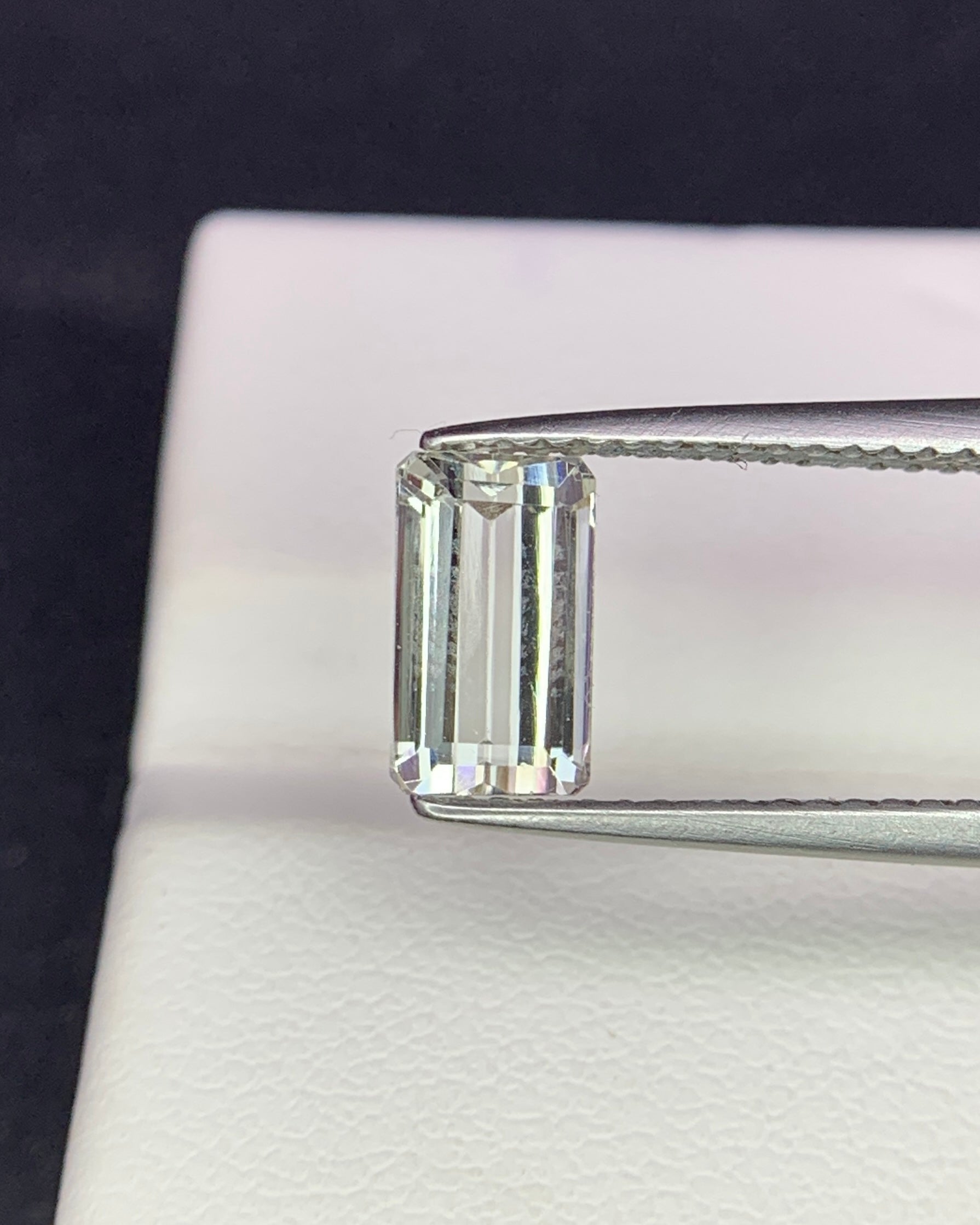 Natural Achroite Tourmaline 1.50 Carat 8.1x4.7 MM Octagon Shape Faceted Gemstone 