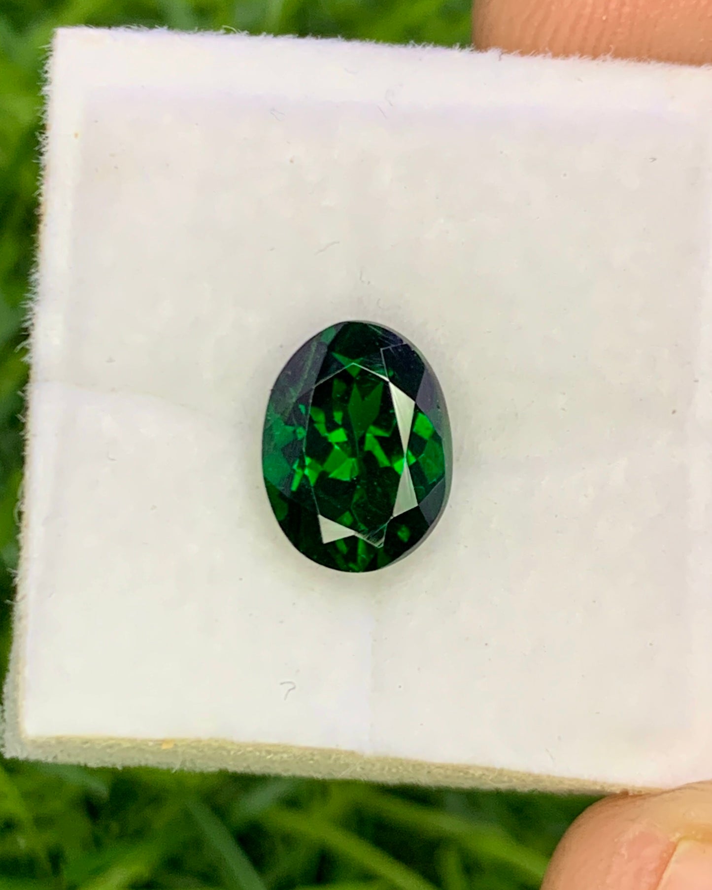 Natural Tsavorite 2.03 Carat 9x6.9 MM Oval shape Faceted Gemstone