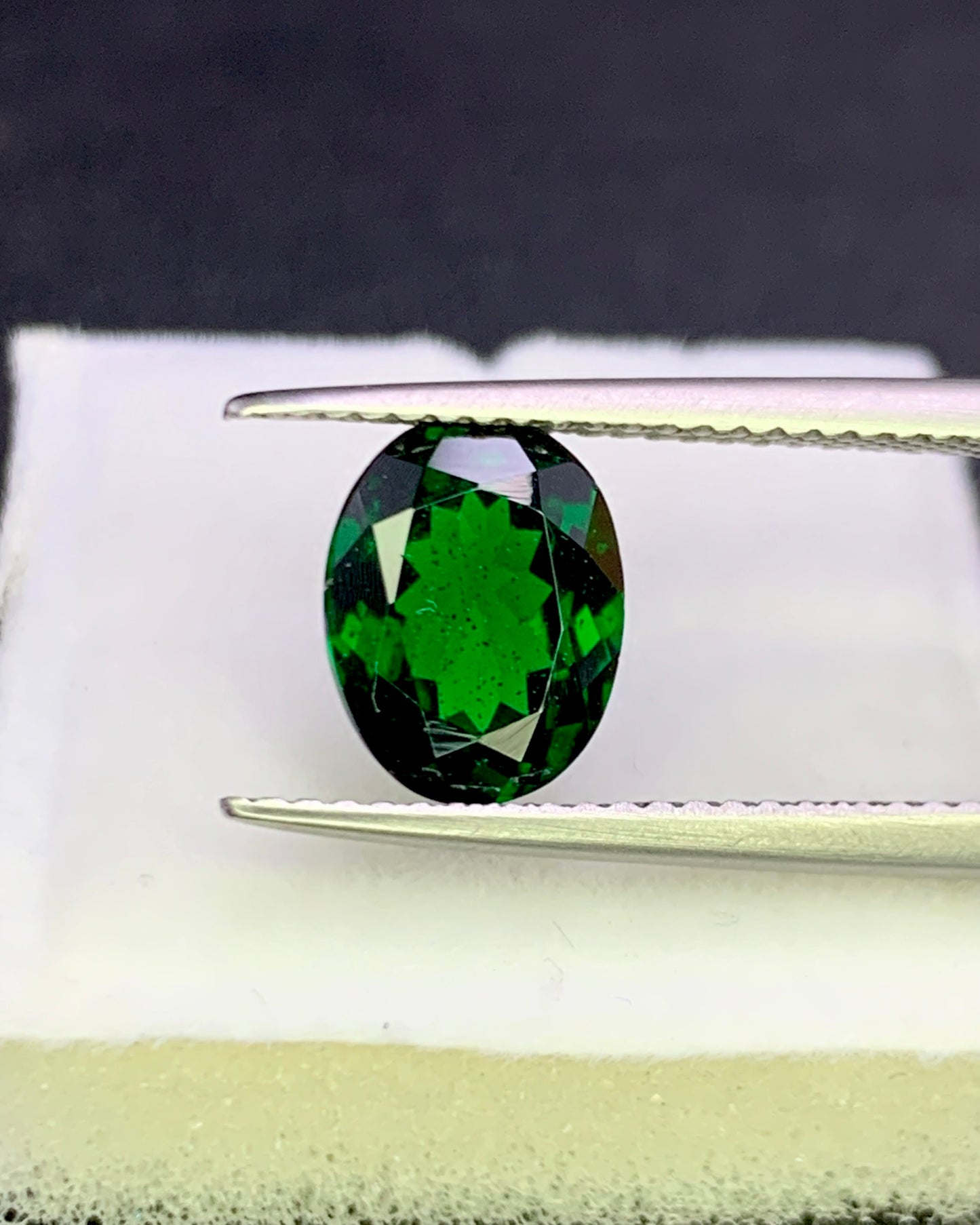 Natural Tsavorite 2.19 Carat 9x7 MM Oval shape Faceted Gemstone