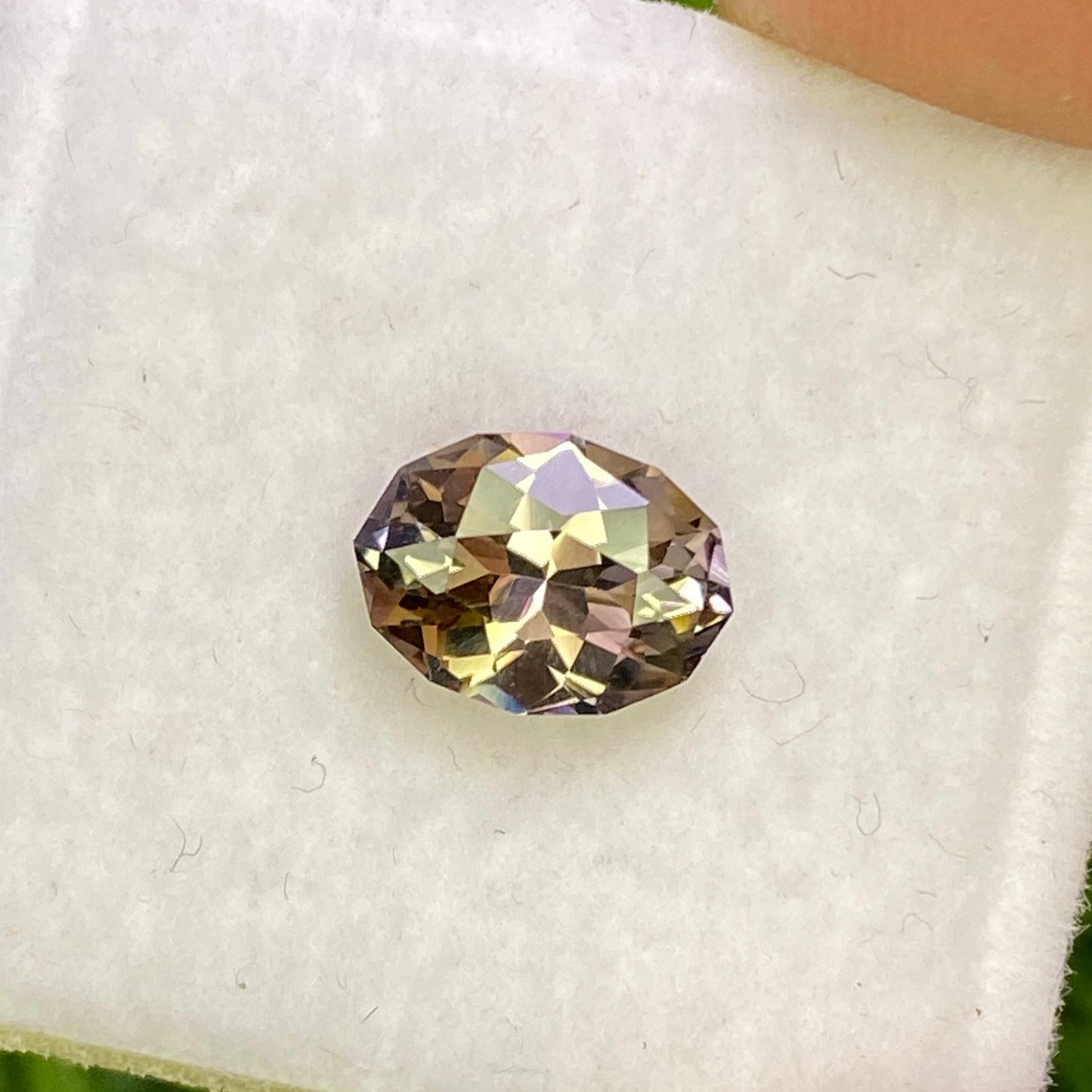 Natural Unheated Bi-Color Tanzanite 1.12 Carat 8.3x6.2 MM Fancy Shape Faceted Gemstone