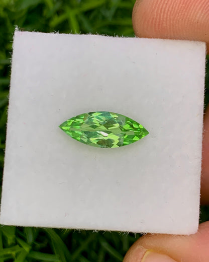 Natural Tsavorite 1.16 Carat 11.7x4.7 MM Marquise Shape Faceted Gemstone