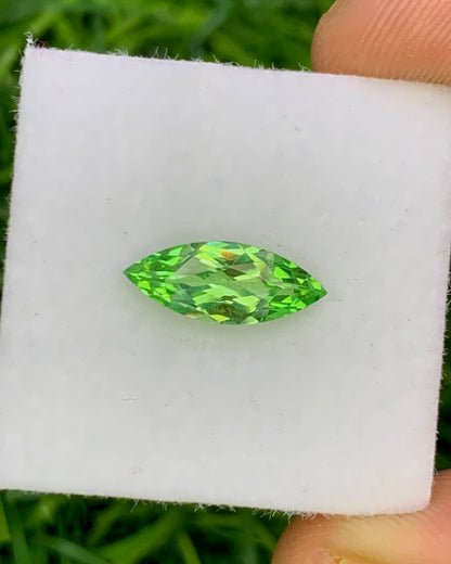 Natural Tsavorite 1.16 Carat 11.7x4.7 MM Marquise Shape Faceted Gemstone