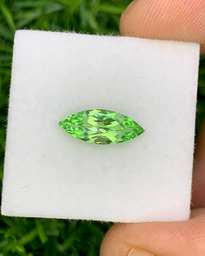 Natural Tsavorite 1.16 Carat 11.7x4.7 MM Marquise Shape Faceted Gemstone