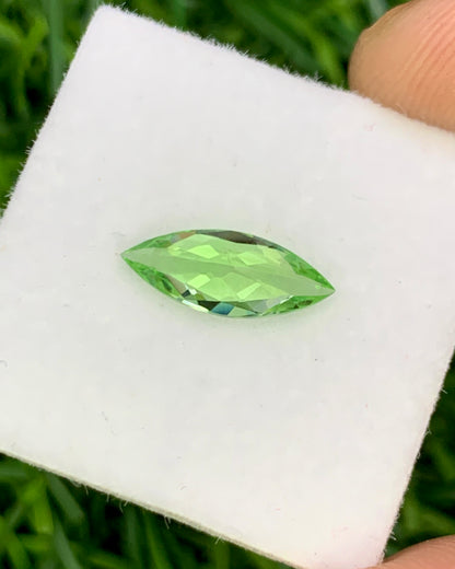 Natural Tsavorite 1.16 Carat 11.7x4.7 MM Marquise Shape Faceted Gemstone