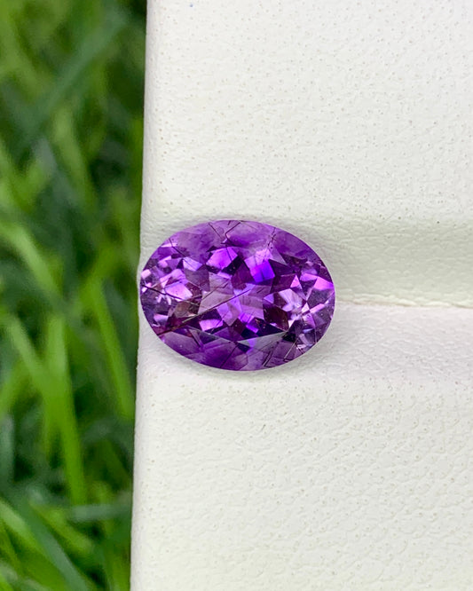 Natural Super Seven 9x7 Carat 1.62 MM Oval Shape Faceted Gemstone with 7 Crystals Healing Stone Seven Chakra Melody Stone