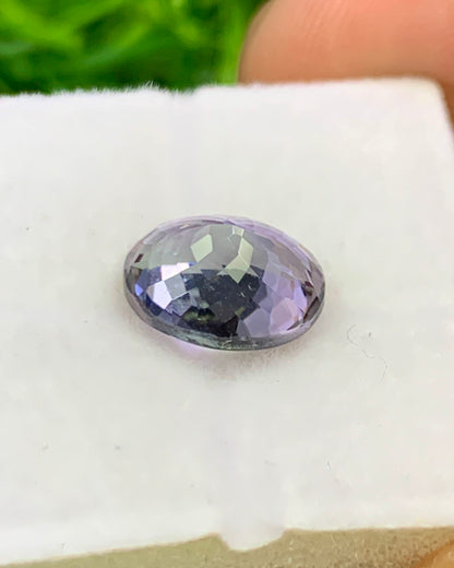 Natural Unheated Bi Color Tanzanite 2.29 Carat 8.9x6.8 MM Oval Shape Faceted Gemstone