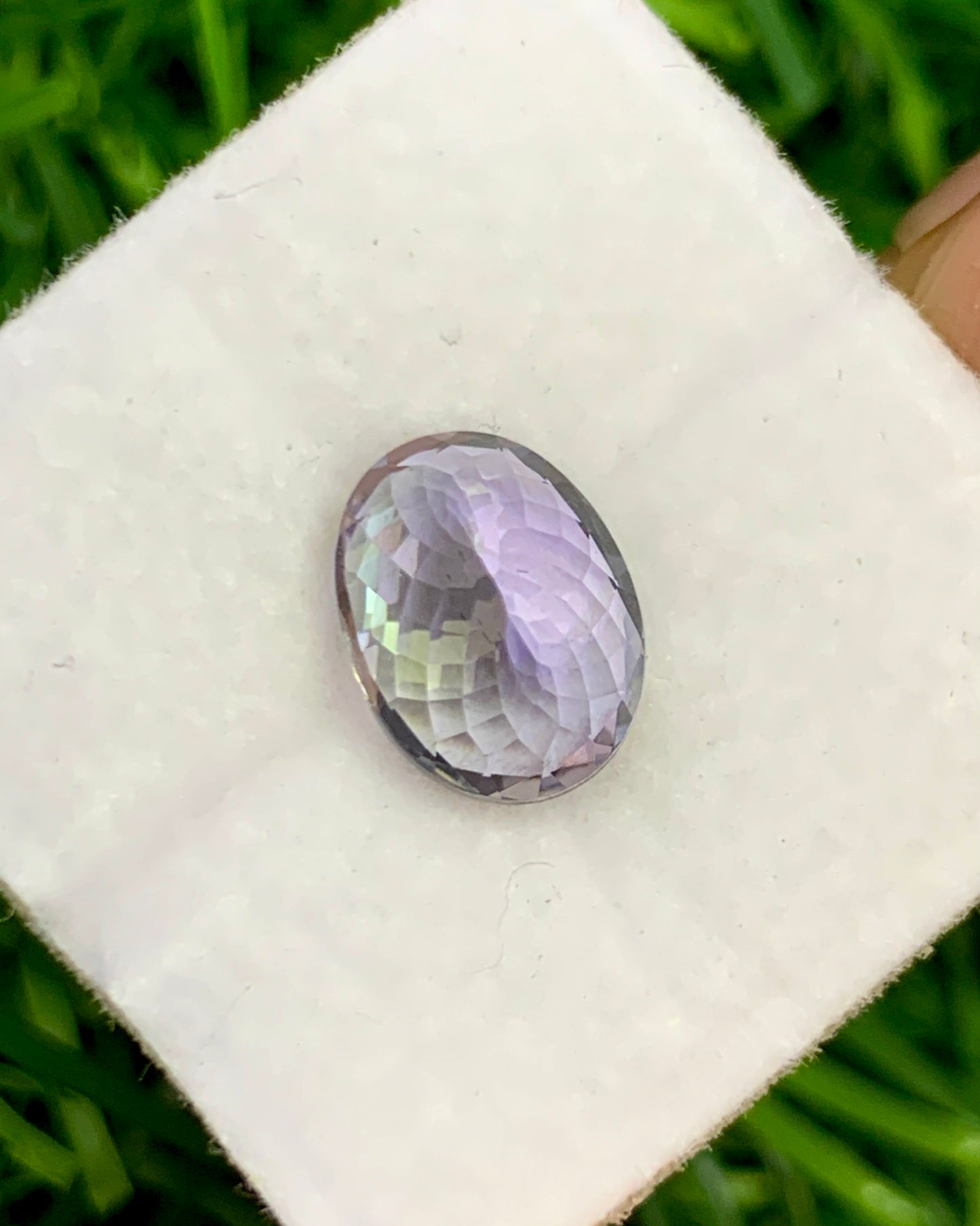 Natural Unheated Bi Color Tanzanite 2.29 Carat 8.9x6.8 MM Oval Shape Faceted Gemstone